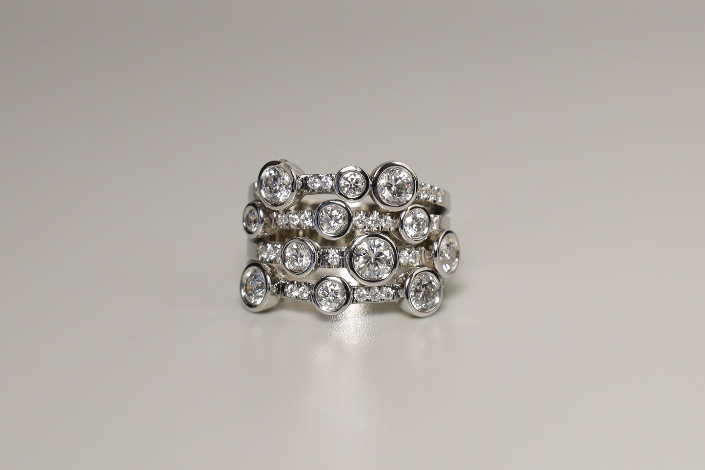Bubble Diamond Ring