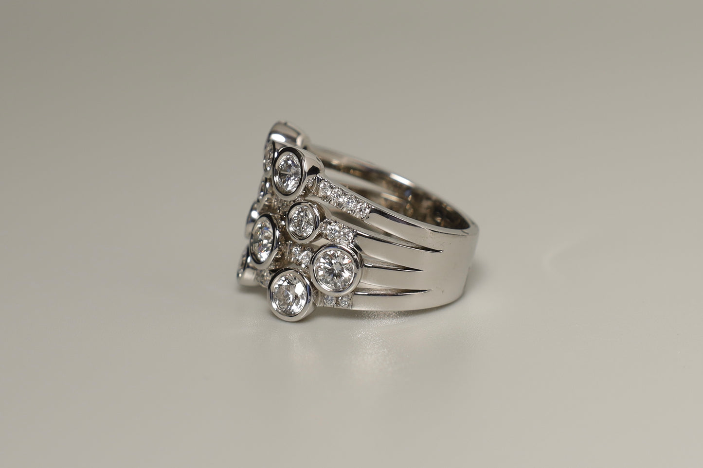 Bubble Diamond Ring