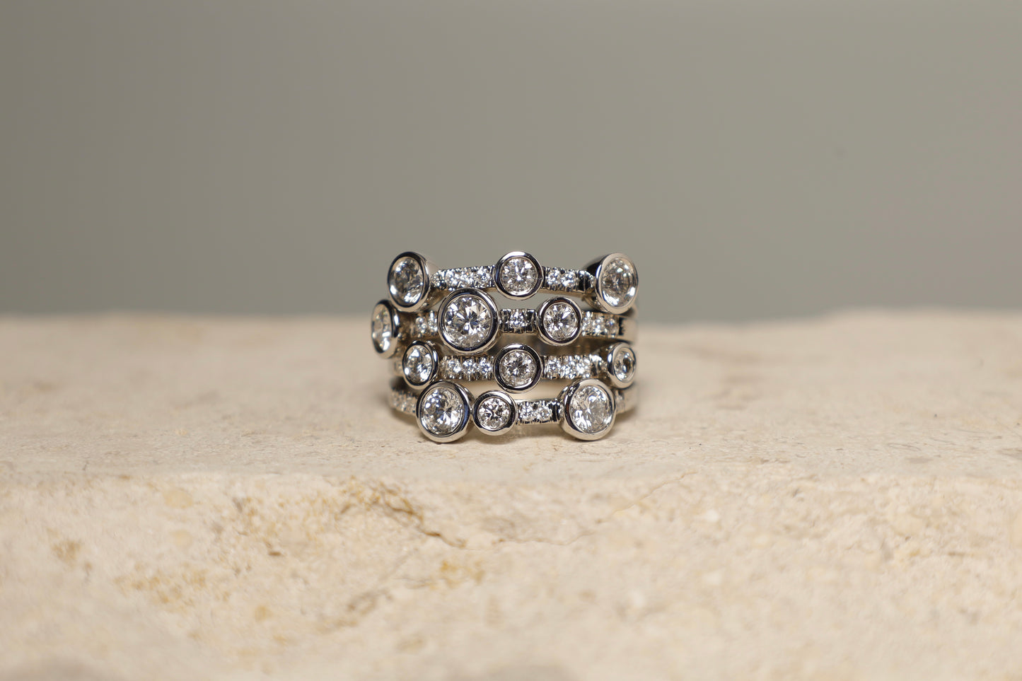 Bubble Diamond Ring
