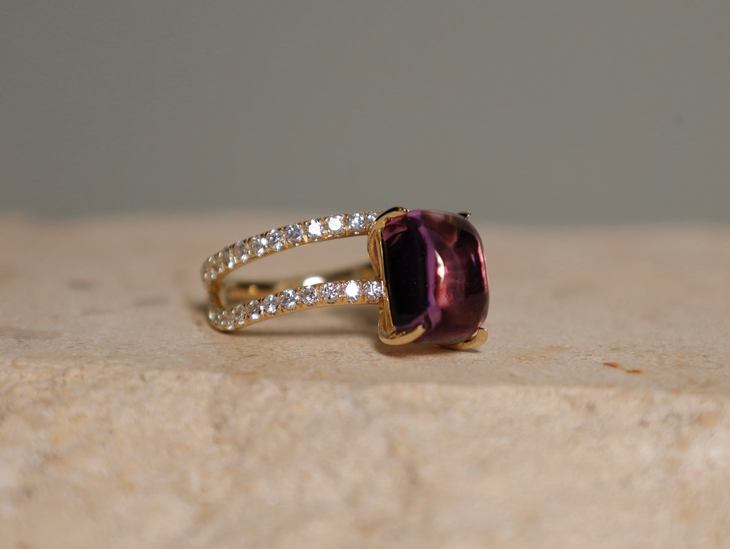 Coquette Amethyst Ring