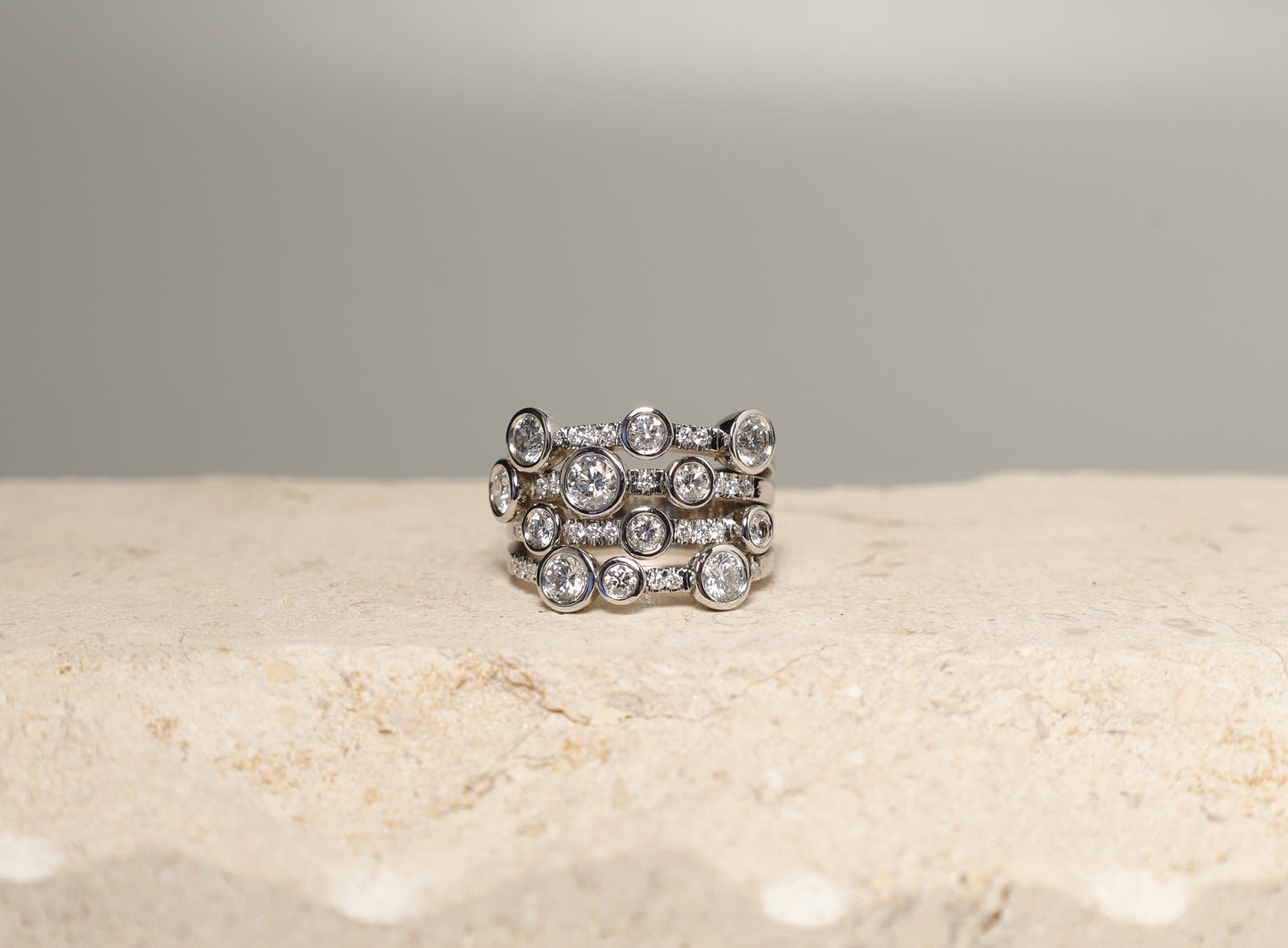 Bubble Diamond Ring
