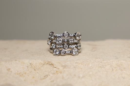Bubble Diamond Ring
