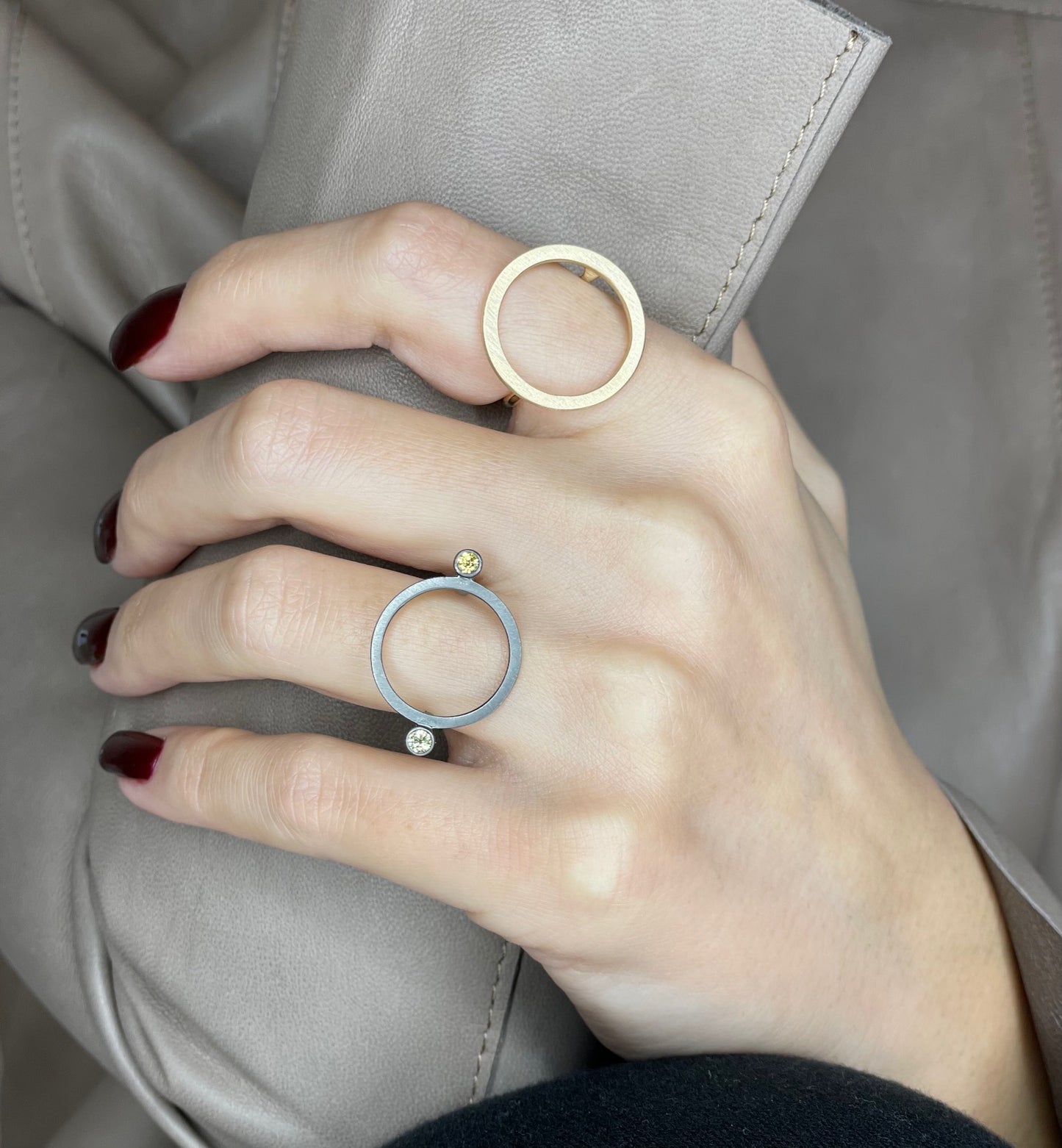 Ava Ring With Diamonds