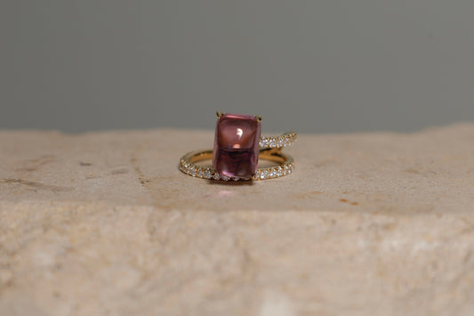 Coquette Amethyst Ring